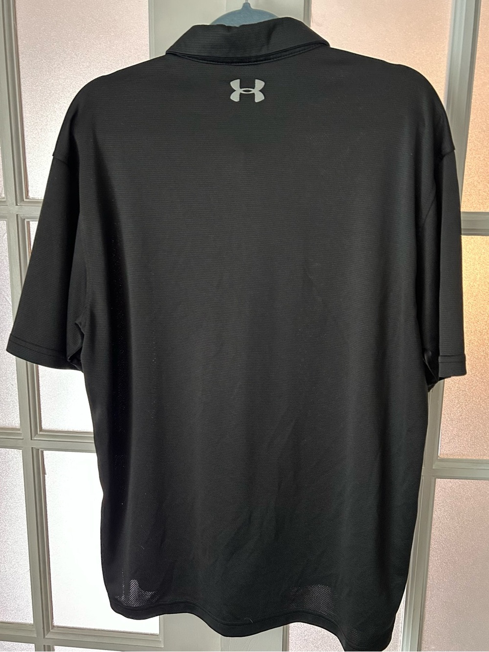 Under Armour Black Men’s Golf Polo with Reflective Logo - Picture 2 of 2
